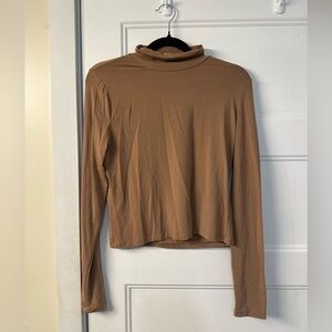 Babaton Brown Long Sleeve Top